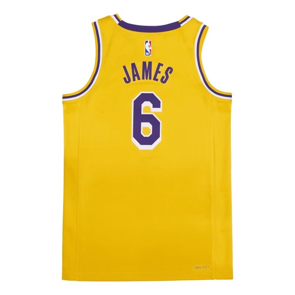 Nike LeBron James Los Angeles Lakers Swingman Jersey #6 CW3669-738 NEW - Picture 2 of 7